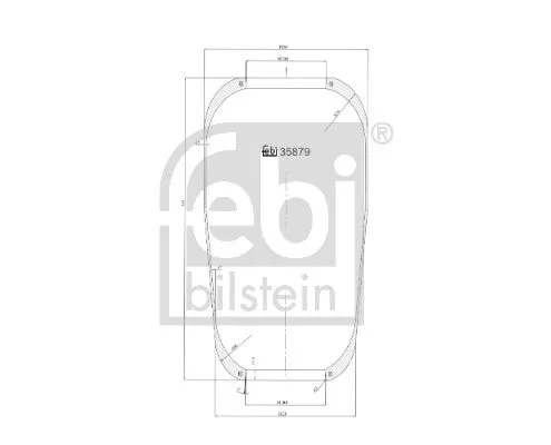 FEBI BILSTEIN FEBI BILSTEIN 35879 Febi Rear Air Bag Suspension Spring For Volvo Fh12 Fh16 Fl Fl10 Fl6 Fm10 Fm 