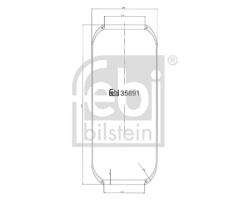 FEBI BILSTEIN FEBI BILSTEIN 35891 Febi Air Bag Suspension Spring For Iveco Renault Trucks Eurostar Eurotech M 