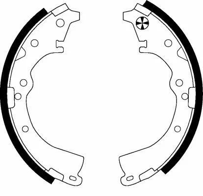 MINTEX MINTEX MFR782 1x Brake Shoe Set 