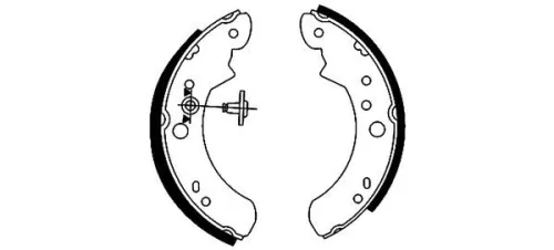 MINTEX MINTEX MLR64 1x Brake Shoe Set 