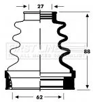 FIRST LINE FIRST LINE FCB2806  FIRST LINE Drive Shaft Cv Boot Kit 