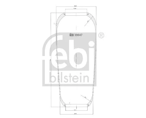 FEBI BILSTEIN FEBI BILSTEIN 38647 Febi Rear Left Or Right Air Bag Suspension Spring For Mercedes-benz Lk/ln 