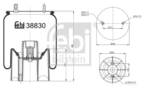 Febi Air Bag Suspension Spring