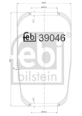 FEBI BILSTEIN FEBI BILSTEIN 39046 Febi Front Left Front Right Rear Left Or Right Air Bag Suspension Spring  