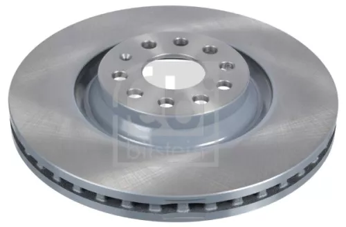 2x Febi Front Internally Vented Brake Disc For Audi Cupra Seat Skoda Vw A3