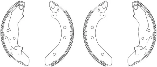 1x Brake Shoe Set