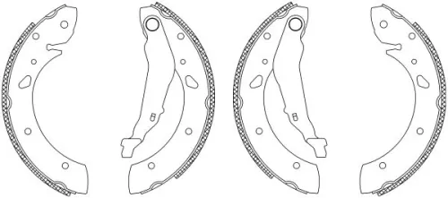 MINTEX MINTEX MSK229 1x Brake Shoe Set 