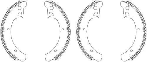 MINTEX MINTEX MSK283 1x Brake Shoe Set 
