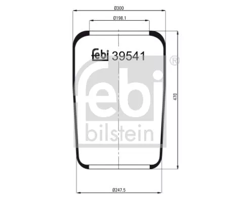 FEBI BILSTEIN FEBI BILSTEIN 39541 Febi Air Bag Suspension Spring 