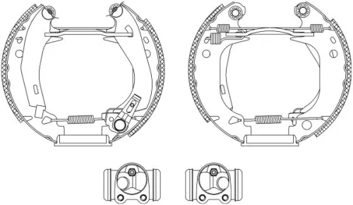 1x Brake Shoe Set