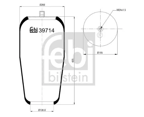 FEBI BILSTEIN FEBI BILSTEIN 39714 Febi Front Left Front Right Air Bag Suspension Spring For Mercedes-benz Act 