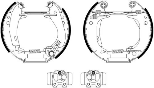 MINTEX MINTEX MSP042 1x Brake Shoe Set 
