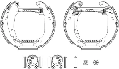 1x Brake Shoe Set