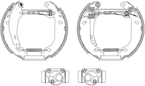 1x Brake Shoe Set