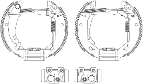 MINTEX MINTEX MSP073 1x Brake Shoe Set 