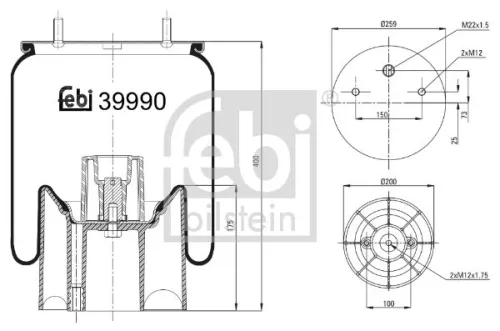 FEBI BILSTEIN FEBI BILSTEIN 39990 Febi Air Bag Suspension Spring 