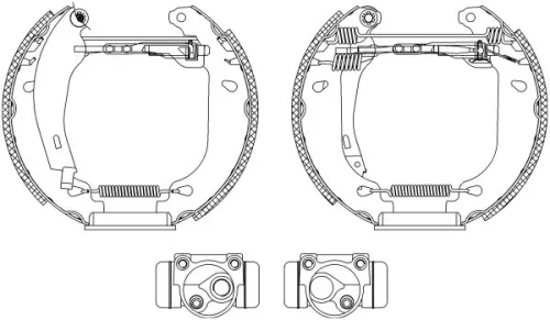 MINTEX MINTEX MSP077 1x Brake Shoe Set 