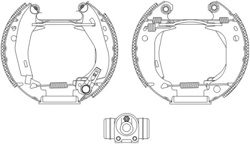 1x Brake Shoe Set