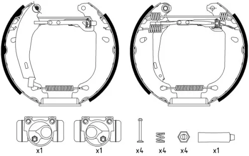 1x Brake Shoe Set
