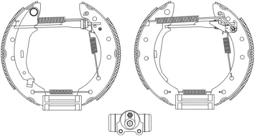 1x Brake Shoe Set
