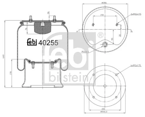 FEBI BILSTEIN FEBI BILSTEIN 40255 Febi Air Bag Suspension Spring 