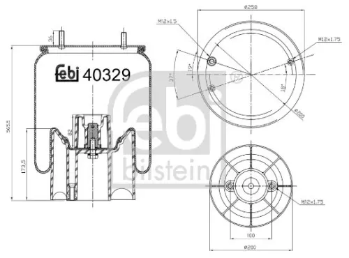 FEBI BILSTEIN FEBI BILSTEIN 40329 Febi Air Bag Suspension Spring 