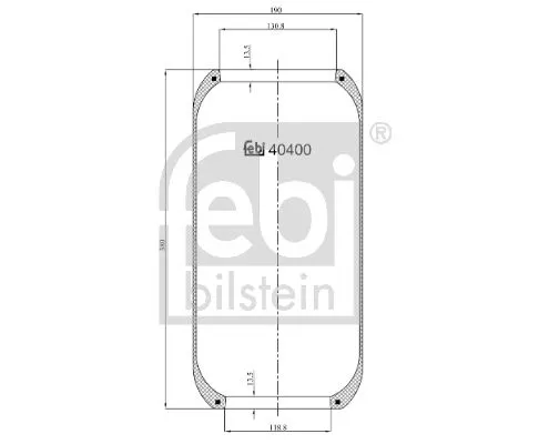 FEBI BILSTEIN FEBI BILSTEIN 40400 Febi Front Left Front Right Air Bag Suspension Spring For Volvo 7300 8300 8 