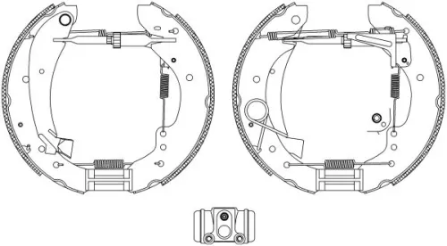1x Brake Shoe Set