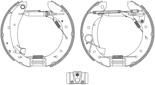 1x Brake Shoe Set