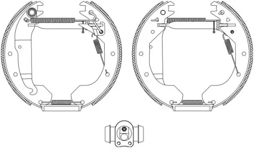 1x Brake Shoe Set