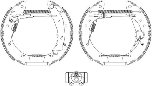 1x Brake Shoe Set