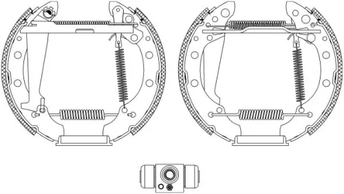 1x Brake Shoe Set