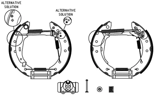 1x Brake Shoe Set