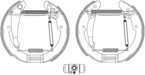 MINTEX MINTEX MSP160 1x Brake Shoe Set 