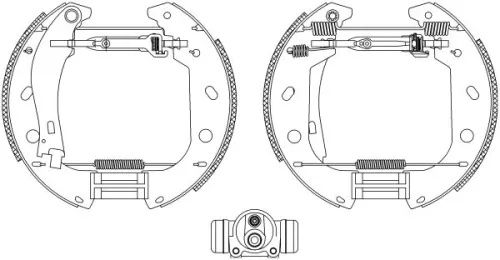 1x Brake Shoe Set