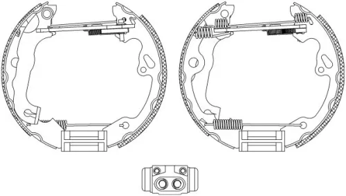 MINTEX MINTEX MSP174 1x Brake Shoe Set 
