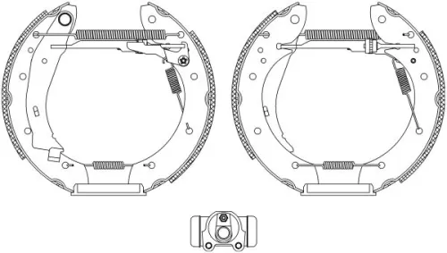 1x Brake Shoe Set