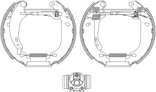1x Brake Shoe Set