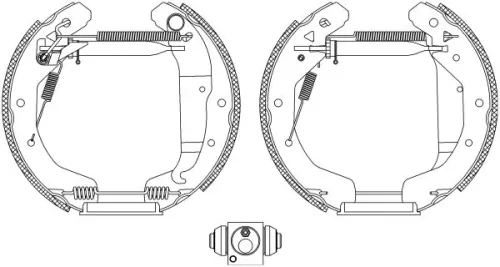 1x Brake Shoe Set