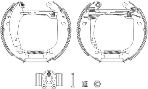 1x Brake Shoe Set