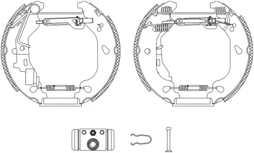 1x Brake Shoe Set