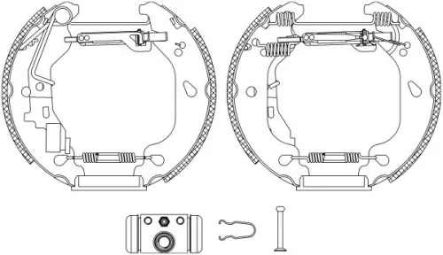 1x Brake Shoe Set