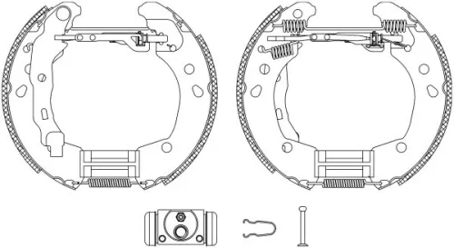 1x Brake Shoe Set