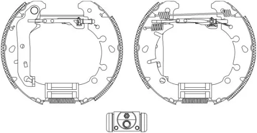 1x Brake Shoe Set