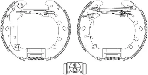 1x Brake Shoe Set