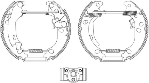 1x Brake Shoe Set