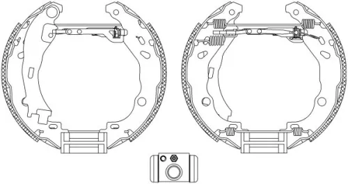 MINTEX MINTEX MSP246 1x Brake Shoe Set 