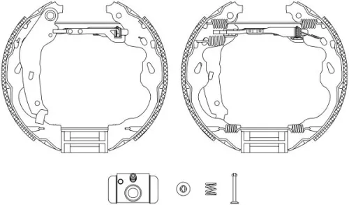 1x Brake Shoe Set