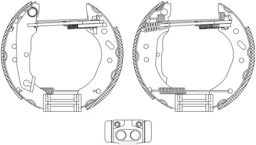 MINTEX MINTEX MSP278 1x Brake Shoe Set 