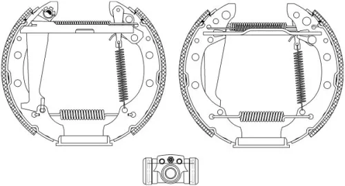 1x Brake Shoe Set
